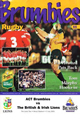 ACT Brumbies v British & Irish Lions 2001 rugby  Programmes